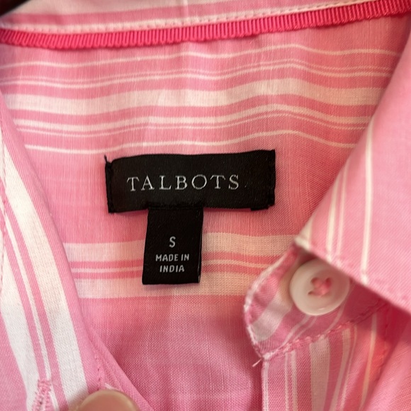 Talbots Pink Long Sleeve Blouse - Picture 5 of 7